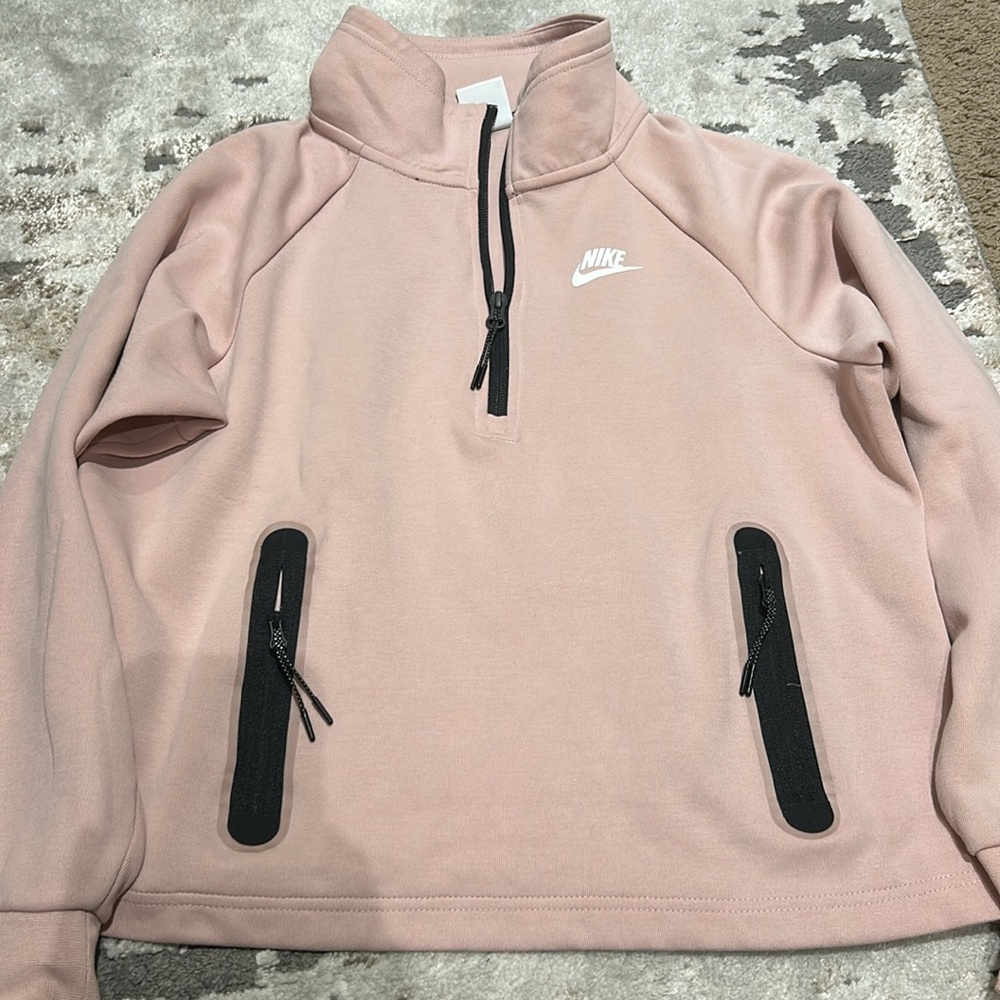 Nike Pink Half-Zip Sweatshirt - Picture 4 of 4